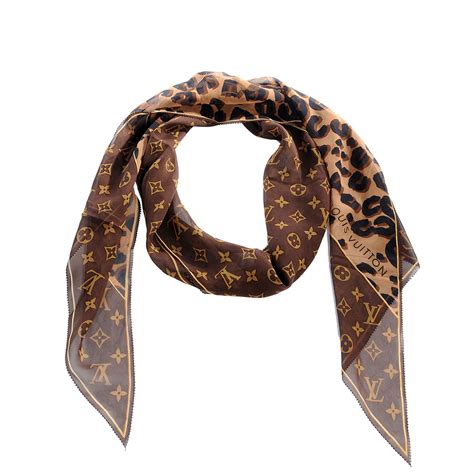 louis vuitton scarf silk real or fake|Louis Vuitton cheetah scarf.